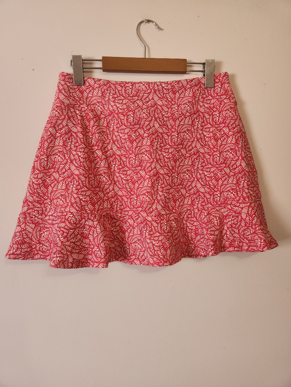 Tommy Bahama Racquet & Paddle Tropical Fern Flounce Skort Active Tennis Golf M